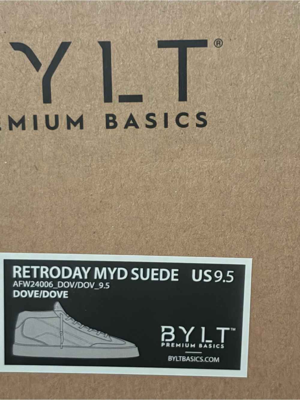 BYLT Retroday MYD Dove Suede Mid Top Sneakers Men’s 9.5 NIB - Picture 2 of 12